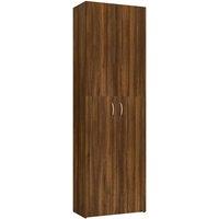 Vidaxl Office Cabinet Brown Oak 60X32X190 Cm Engineered Wood, Brown