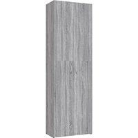 Vidaxl Office Cabinet Grey Sonoma 60X32X190 Cm Engineered Wood, Grey