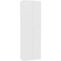 Vidaxl Office Cabinet White 60X32X190 Cm Engineered Wood, White