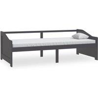 Vidaxl 3-seater Day Bed Dark Grey Solid Pinewood 90X200 Cm, Grey