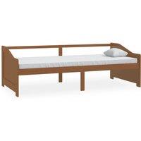 Vidaxl 3-seater Day Bed Honey Brown Solid Pinewood 90X200 Cm, Brown
