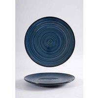 Carnaby Blue Reactive Glaze 10.5Inch Dinner Plate, Blue