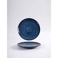 Carnaby Blue Reactive Glaze 8.5Inch Side Plate, Blue