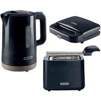 Ariete B/Line PK Kettle, Toaster, Sandwich Maker Set AR2846, AR0157 & AR1971, Grey