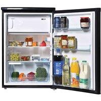 Igenix 55CM UNDER COUNTER FRIDGE WITH 4* ICE BOX BLACK, Black