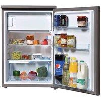 Igenix Inox 85cm Under Counter Fridge with 4-Star Ice Box - Metallic Grey, Silver