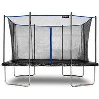 Plum 12 x 8ft Rectangular Springsafe Trampoline & Enclosure, Blue