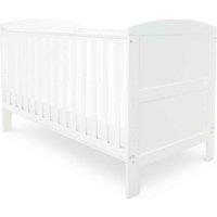 Ickle Bubba Coleby Classic Cot Bed And Premium Sprung Mattress - White, White