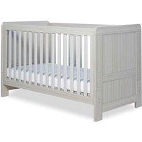 Ickle Bubba Pembrey Cot Bed And All Seasons Premium Pocket Sprung Mattress - Ash Grey, Grey