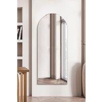 Mirroroutlet Arcus - Frameless Arched Full Length Leaner Wall Mirror 63inch X 27inch 160Cm X 70Cm , Black