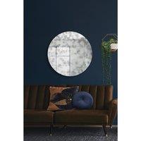 Mirroroutlet Vetus - Round Circular Antiqued Mirror With Polished Edge On Black Backing 39inchx39inch 100 X 100Cm , Black