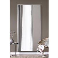 Mirroroutlet Artus - Silver Aluminium Edged Wall Mirror 79inch X 39inch 200Cm X 100Cm , Silver