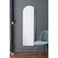 Mirroroutlet Arcus - Frameless Arched Leaner Wall Mirror 70inch X 24inch 180Cm X 60Cm , Black