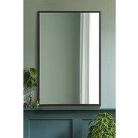 MirrorOutlet The Artus - Black Aluminium Edged Wall Mirror 16inch X 24inch 40Cm X 60Cm , Black