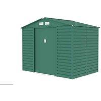 Storemore Lotus Hypnos Apex Metal Shed - 9x6ft Green, Green