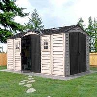 Storemore Saffron Apex Extra 15x8ft Vinyl Shed, Multi