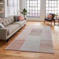 Think Rugs Apollo Grey/Rose Rectangle 160 x 220cm Polypropylene Modern Linear 2681, Grey
