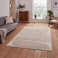 Think Rugs Apollo Bronze/Grey Rectangle 120 x 170cm Polypropylene Modern Linear E2683, Multi
