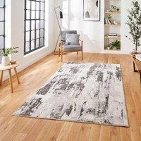 Think Rugs Apollo Grey/Ivory Rectangle 200 x 290cm Polypropylene Modern Abstract GR579, Grey