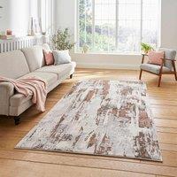 Think Rugs Apollo Grey/Rose Rectangle 200 x 290cm Polypropylene Modern Abstract GR579, Grey