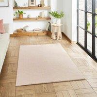 Think Rugs Scandi Berber Beige/Cream Rectangle 120 x 170cm Polypropylene Berber G257, Pink
