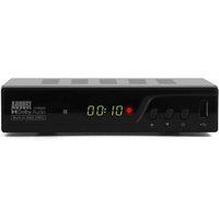 Freeview Set-top Box Dual Tuner With 256Gb Internal Recording Memory - August DVB502, Black