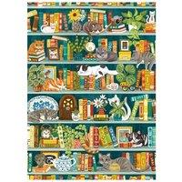 Cheatwell Games The Purrfect Bookshelf Jigsaw Puzzle 1000 Pieces, Multi
