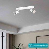Eglo Basic Stecci-e White Plastic Eco Friendly 2 Light Spotlight, White
