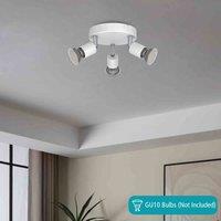 Eglo Basic Stecci-e White Plastic Eco Friendly 3 Light Spotlight, White