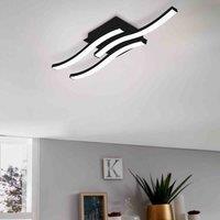 Eglo Basic Cabezas-e Black Steel & Plastic 3 Flame Wall Ceiling Light 4000K, Black