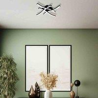 Eglo Basic Cabezas-e Black Steel & Plastic 4 Flame Wall Ceiling Light 4000K, Black