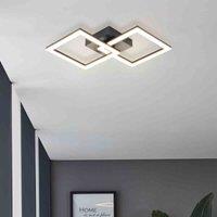 Eglo Basic Huerta-e Black Steel & Plastic Eco Friendly LED Ceiling Light 3000K, Black