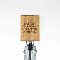 Selbrae House Oak Bottle Stopper - Wine, Brown