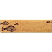 Selbrae House Oak Large Serving Platter - Fish Repeat, Brown