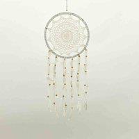 Minster Stylish Living 30cm White Dream Catcher Windchime, Multi