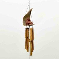 Minster Stylish Living 30cm Happy Buddha Windchime, Multi