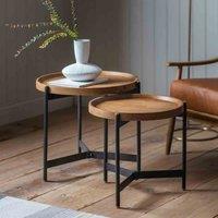 Crossland Grove Chegwell Nest Of 2 Tables 550X550X520Mm, Black