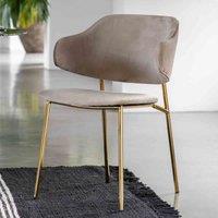 Crossland Grove Addington Dining Chair Taupe 2Pk, Brown