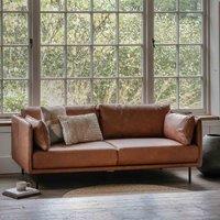 Crossland Grove Braunstone Sofa Brown Leather, Brown