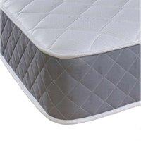 Cooltouch Essentials Double Diamond Foam Free Pinna-coil Innerspring Sprung Value Mattress Grey 2FT6 Small Shorty Single, Grey