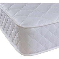 Cooltouch Essentials Double Diamond Foam Free Pinna-coil Innerspring Sprung Value Mattress White 2FT6 Small Shorty Single, White