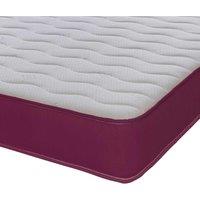 Extreme Comfort Cooltouch Colours Wave Hybrid Memory Foam & Pinna-coil Innerspring Mattress With Purple Border 18Cms Deep 3Ft Single 90Cmx190Cm, Purple