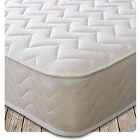 Starlight Beds Cooltouch Diamonds Hybrid Memory Foam & Pinna-coil Innerspring Mattress With White Border 18Cm Deep. 2Ft6 Small Single Mattress - 75Cm X 190Cm, White