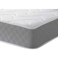 Starlight Beds Cooltouch Diamond Waves Premium Hybrid Memory Foam Pinna-coil Innerspring Mattress Grey 4FT Small Double, Grey