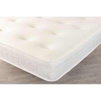 Starlight Beds Cooltouch Comfort-tuft Tiles Hand Tufted Deluxe Hybrid Memory Foam Pinna-coil Innerspring Mattress White Border 2FT6 Small Single, White