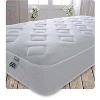 Starlight Beds Cooltouch Brilliant Diamond Hybrid Memory Foam & Pinna-coil Innerspring Value Mattress White 4FT Small Double, White