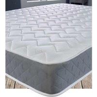 Starlight Beds Cooltouch Zig Zag Diamond Hybrid Memory Foam Pinna-coil Innerspring Value Mattress With Grey Border - Double, Grey