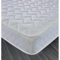 Starlight Beds Cooltouch Zig Zag Diamond Hybrid Memory Foam Pinna-coil Innerspring Value Mattress With White Border - Small Single, White