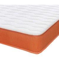 Cooltouch Colours Hybrid Memory Foam Pinna-coil Innerspring Mattress Orange Border 4FT Small Double, Orange