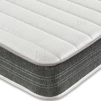 Cooltouch Scirocco Airflow Hybrid Memory Fibre Foam Pinna-coil Innerspring Sprung Value Mattress Grey 4FT Small Double, Grey